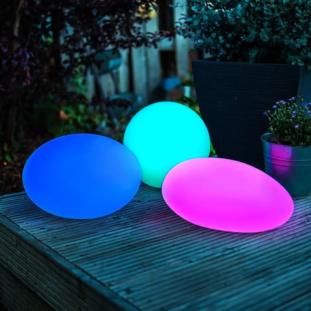 TP Solar-Led-Gartenleuchte Kiesel 35X23Cm New