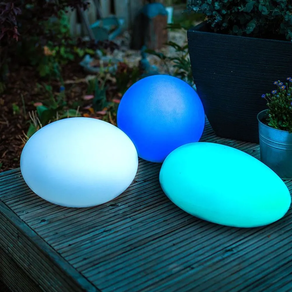 TP Solar-Led-Gartenleuchte Kiesel 35X23Cm New