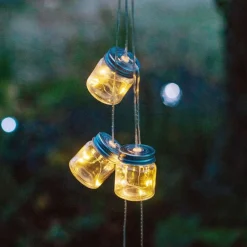 TP Solar-Lichterkette Mit 8 Dekoglasern Und 24 Leds Warmweis Clearance