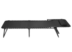 TP Sonnenliege Mit Kopfpolster 190X55X31Cm Schwarz Hot