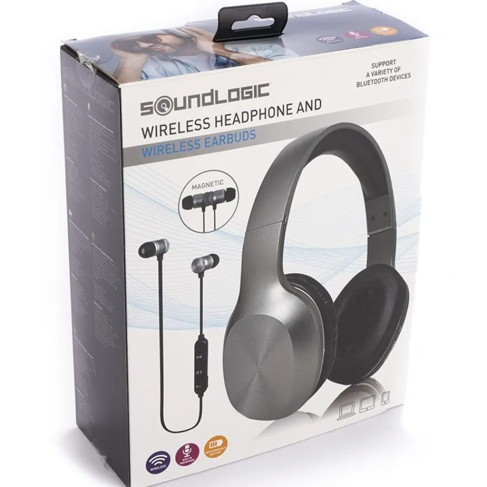 Soundlogic 2In1 Bluetooth-Kopfhorer Hot