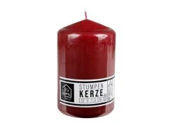 New Home Candlelight Stumpenkerze Glatt 78X120Mm Bordeaux Discount