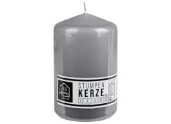New Home Candlelight Stumpenkerze Glatt 78X120Mm Grau Online