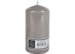 New Home Candlelight Stumpenkerze Glatt 78X150Mm Grau Outlet