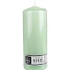 New Home Candlelight Stumpenkerze Glatt 78X200Mm Hellgrun