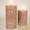 TP Stumpenkerze Mit Mandala-Pragung 7X14Cm Clearance