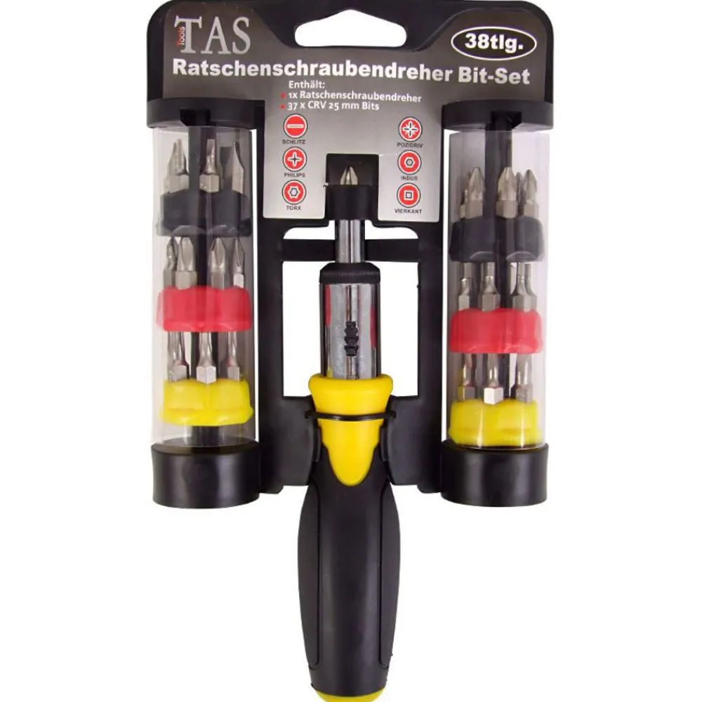 TAS Tools Tas Ratschenschrauber-Bit-Set 38-Teilig Best
