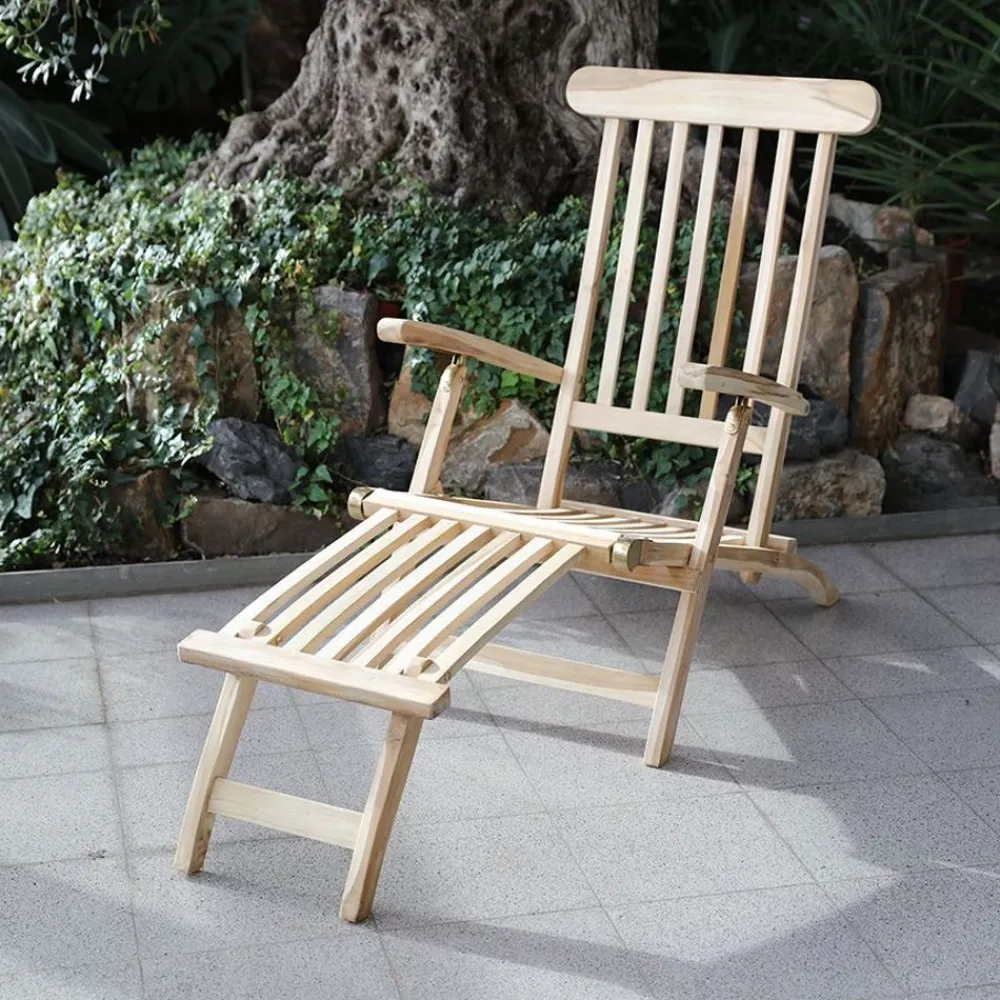 TP Teak-Deckchair Natur Unbehandelt Online