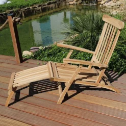 TP Teak-Deckchair Natur Unbehandelt Online