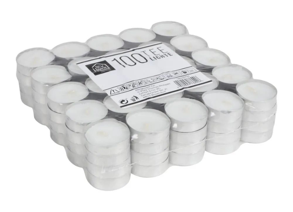 New Home Candlelight Teelichter 100Er-Pack