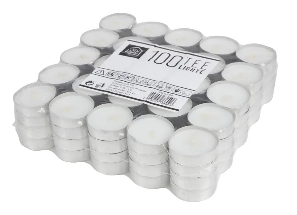 New Home Candlelight Teelichter 100Er-Pack