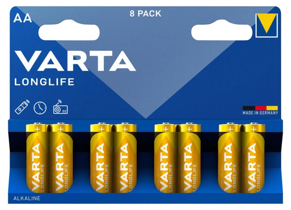 Varta Longlife Aa Lr6 Alkaline Batterien 8Er-Pack Sale