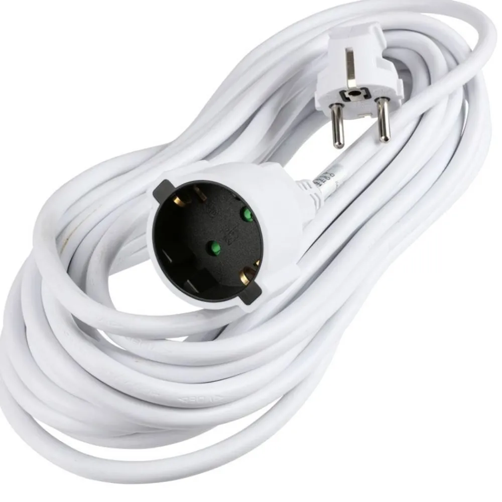 TAS Electronics Verlangerungskabel 10 Meter Weis New