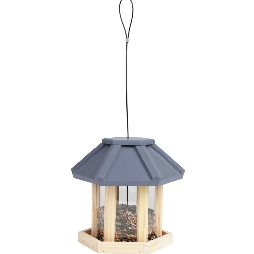 TP Vogelfutterhaus Aus Holz 6Eck 22X19,5X18Cm Outlet