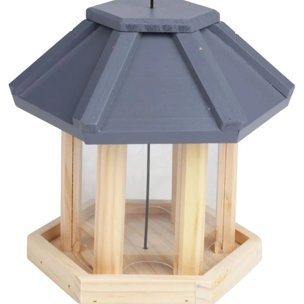 TP Vogelfutterhaus Aus Holz 6Eck 22X19,5X18Cm Outlet