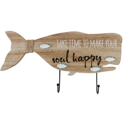 New Home Wand-Deko Wal Mit 2 Haken Und Spruch 39,5Cm Sale