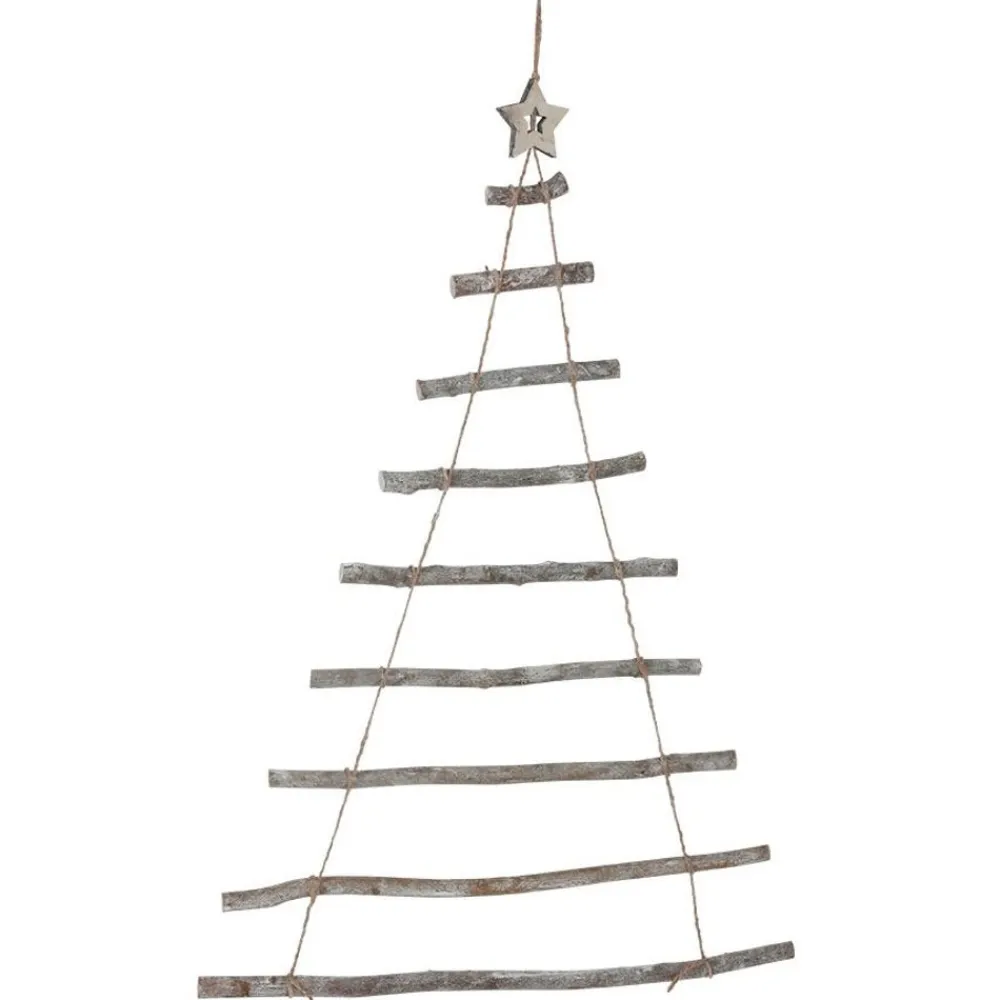 New Home Christmas Wandobjekt Weihnachtsbaum Aus Holz 62X90Cm New