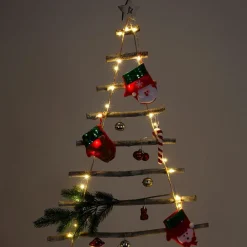 New Home Christmas Wandobjekt Weihnachtsbaum Aus Holz 62X90Cm New
