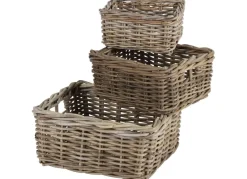TP Weidenkorb-Set Bali 3-Teilig Rechteckig Sale