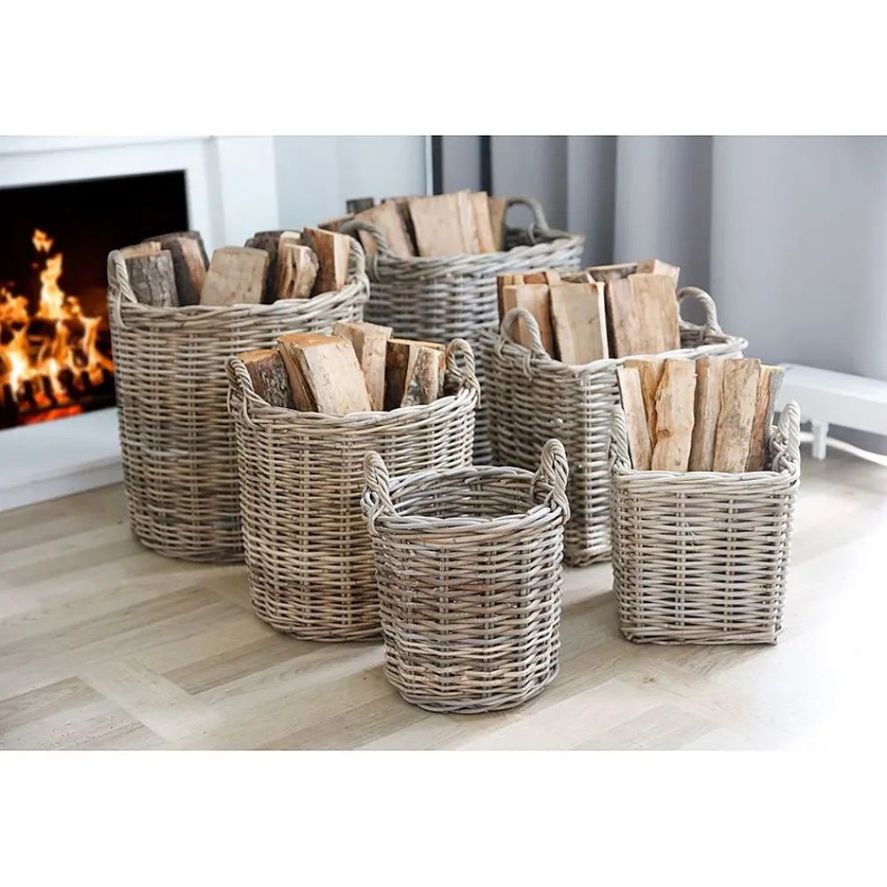 TP WeidenKörbe Eckig Natural-Grey 3Er-Set Best