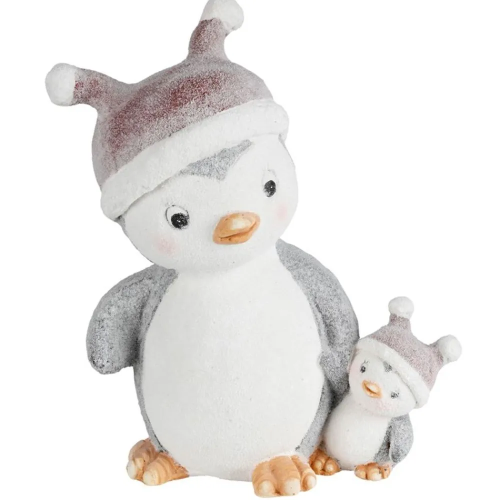 TP Weihnachtliches Pinguinpaar Aus Magnesia 40Cm Outlet