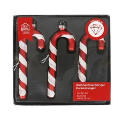 New Home Christmas Weihnachtsbaum-Anhanger Zuckerstangen 3Er-Set Hot