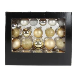TP Weihnachtsbaumkugeln Aus Glas 42Er-Set Gold/Silber New