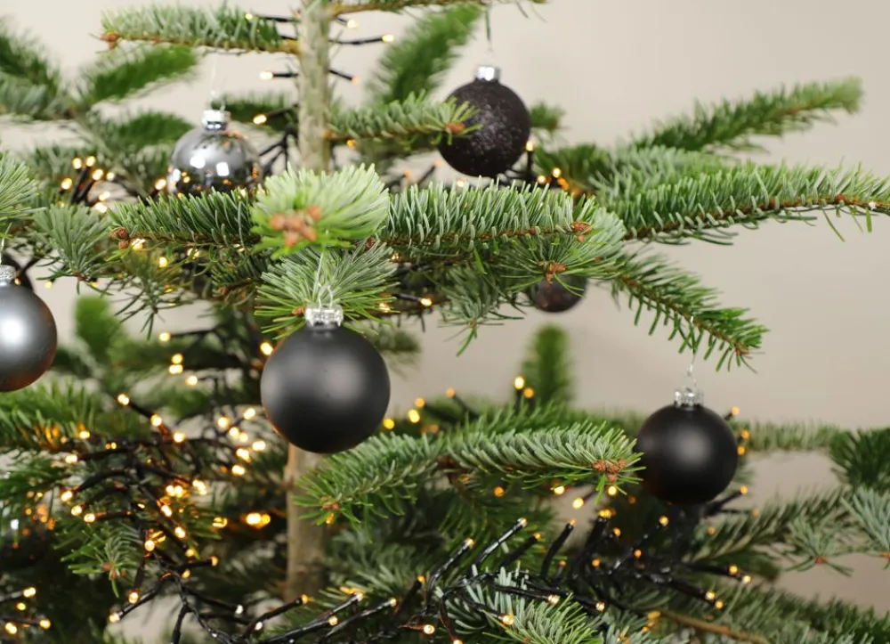 New Home Christmas Weihnachtsbaumkugeln Aus Kunststoff 6Cm 36Er-Set Schwarz Outlet