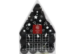 New Home Christmas Weihnachtsbaumkugeln Aus Kunststoff 6Cm 36Er-Set Schwarz Outlet