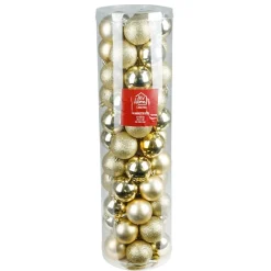 New Home Christmas Weihnachtsbaumkugeln 6Cm 55Er-Set Gold Clearance
