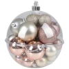 New Home Christmas Weihnachtsbaumkugel-Set 30-Teilig Rose/Perlmutt Hot