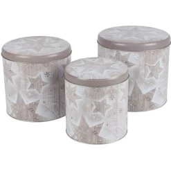 TP Weihnachts-Metalldosen 3Er-Set Design 1 Online