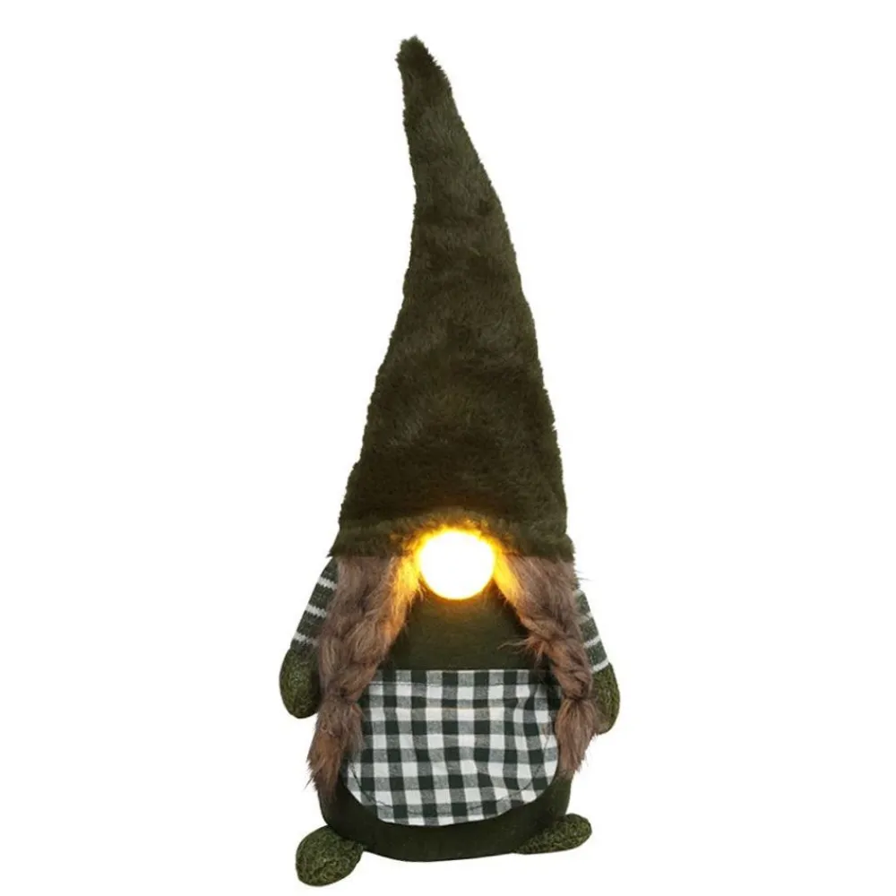 Pseudohersteller Weihnachts-Wichtel-Frau Mit Leuchtender Led-Nase 56Cm Grun Online