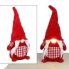 Pseudohersteller Weihnachts-Wichtel-Frau Mit Leuchtender Led-Nase 56Cm Rot Best