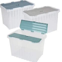 Jelenia Plast Wellenbox Mit Klappdeckel 17 Liter Pastell/Schwarz Sale
