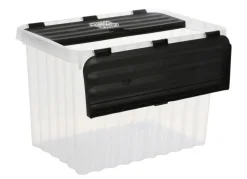Jelenia Plast Wellenbox Mit Klappdeckel 17 Liter Pastell/Schwarz Sale