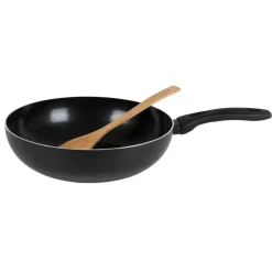 TP Wokpfanne Aus Aluminium 28Cm Schwarz New