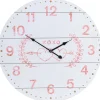 TP Xxl-Wanduhr 55Cm Herzen Und Pfeil Weis Clearance